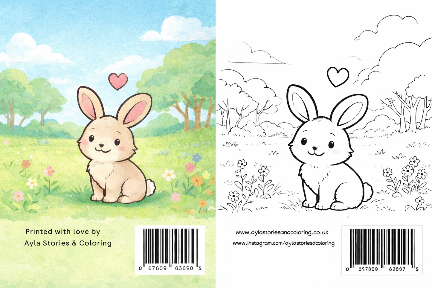 Luna the Brave Bunny – Story & Coloring Book (PDF)
